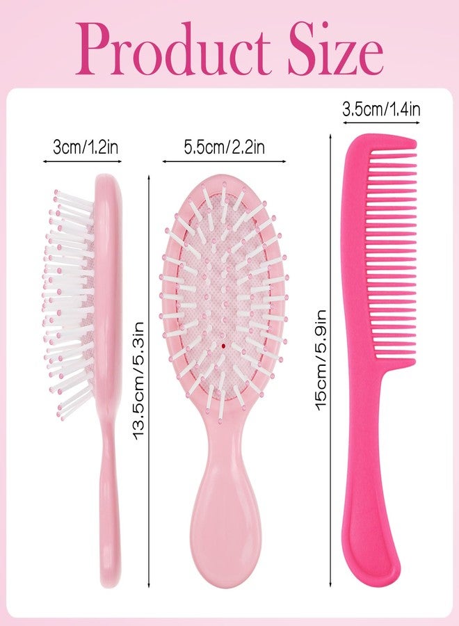 HQSLsund Bulk Hair Brush and Combs Set, Individually Wrapped Detangling Brushes for Wet & Dry Hair, Disposable Hairbrush for Women Men Travel Hotel Shelter Charity Supplies 5 Colors (5.5 inch, Count, 50) - Image 2